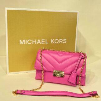 michael kors canta fusya pembe gold suni deri ithal aksesuar