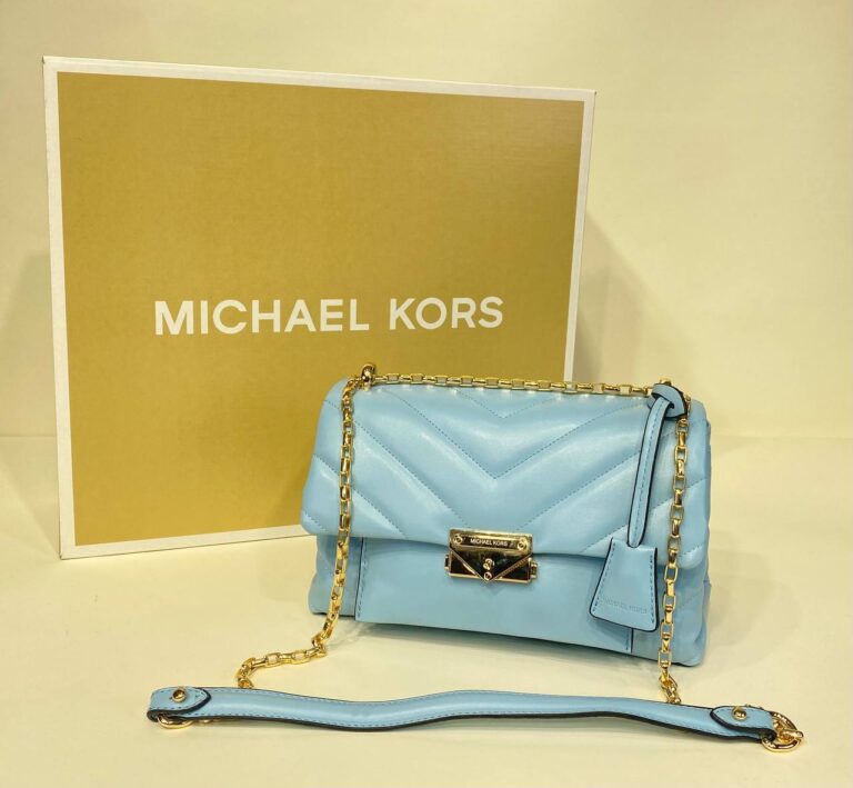 michael kors canta mavi gold suni deri ithal aksesuar