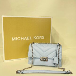 michael kors canta mavi suni deri ithal aksesuar