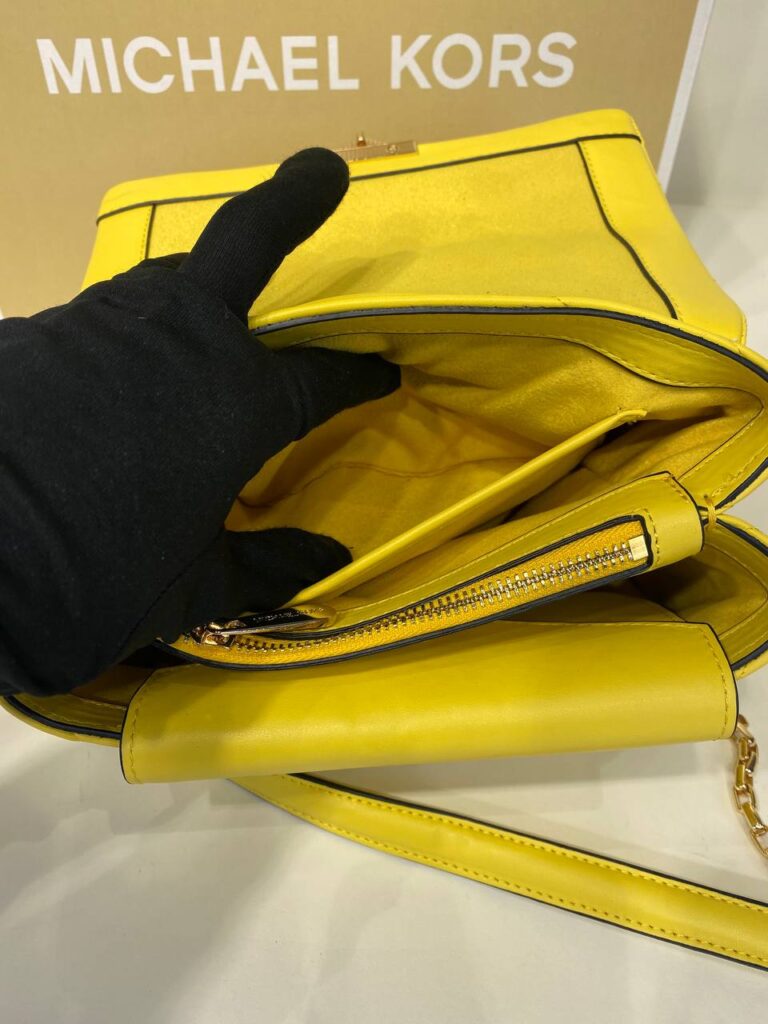 michael kors canta sari suni deri ithal aksesuar