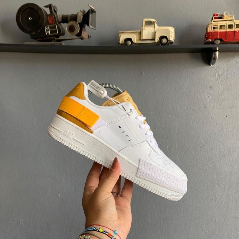 nike ayakkabi airforce n354 turuncu beyaz sneaker ithal