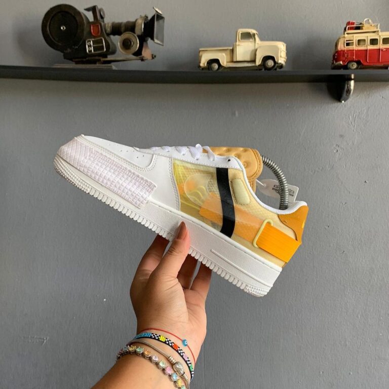 nike ayakkabi airforce n354 turuncu beyaz sneaker ithal