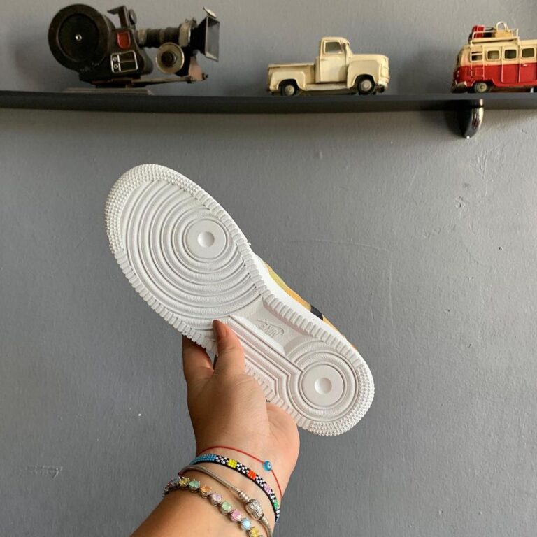 nike ayakkabi airforce n354 turuncu beyaz sneaker ithal