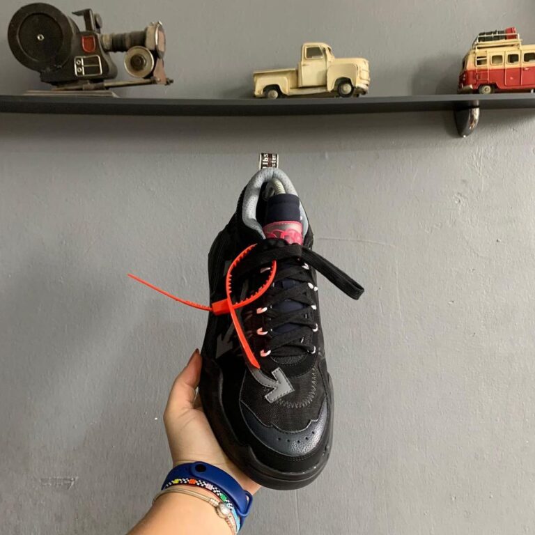 off white ayakkabi sneakers siyah ithal