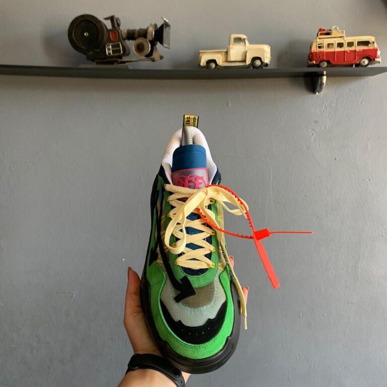 off white ayakkabi sneakers siyah yesil ithal