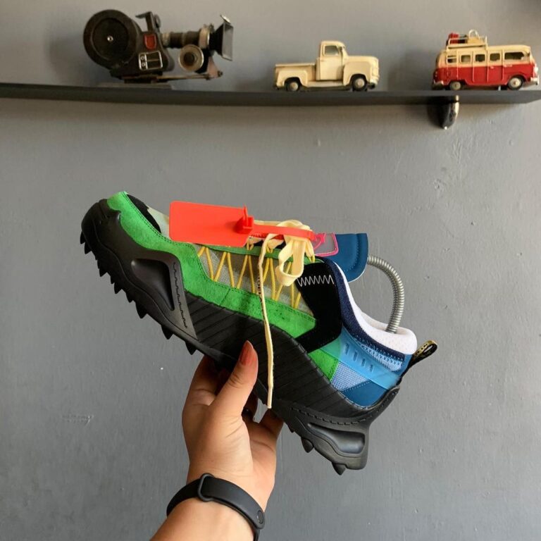 off white ayakkabi sneakers siyah yesil ithal