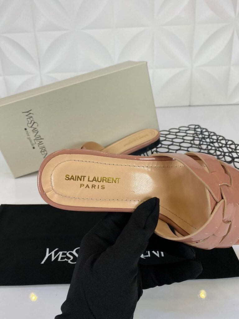 yves saint laurent terlik nude pudra rugan deri