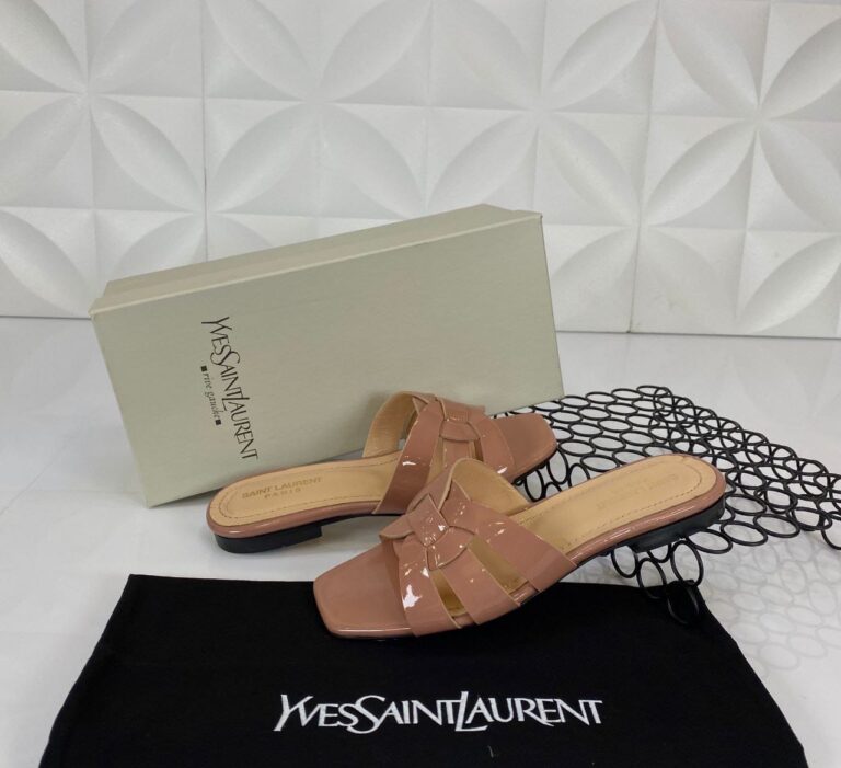 yves saint laurent terlik nude pudra rugan deri