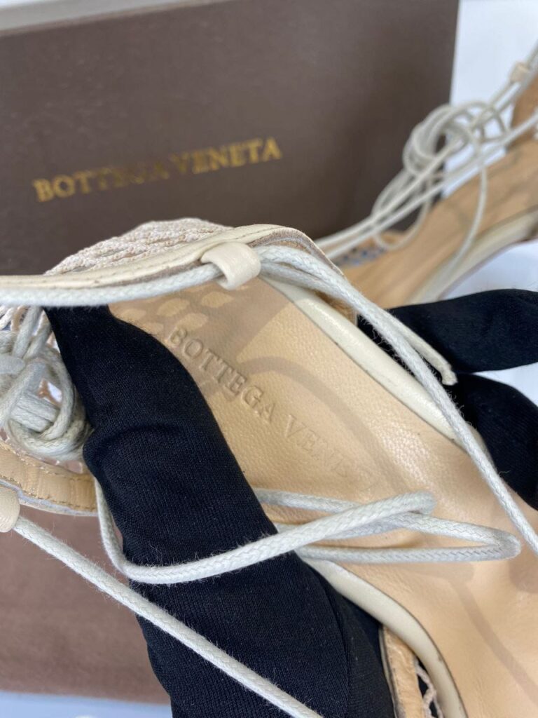 bottega veneta ayakkabi topuklu stretch pumps bej 9cm