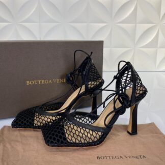 bottega veneta ayakkabi topuklu stretch pumps siyah 9cm
