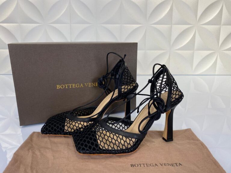 bottega veneta ayakkabi topuklu stretch pumps siyah 9cm