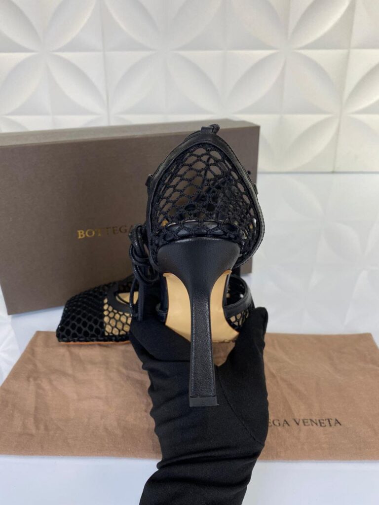 bottega veneta ayakkabi topuklu stretch pumps siyah 9cm