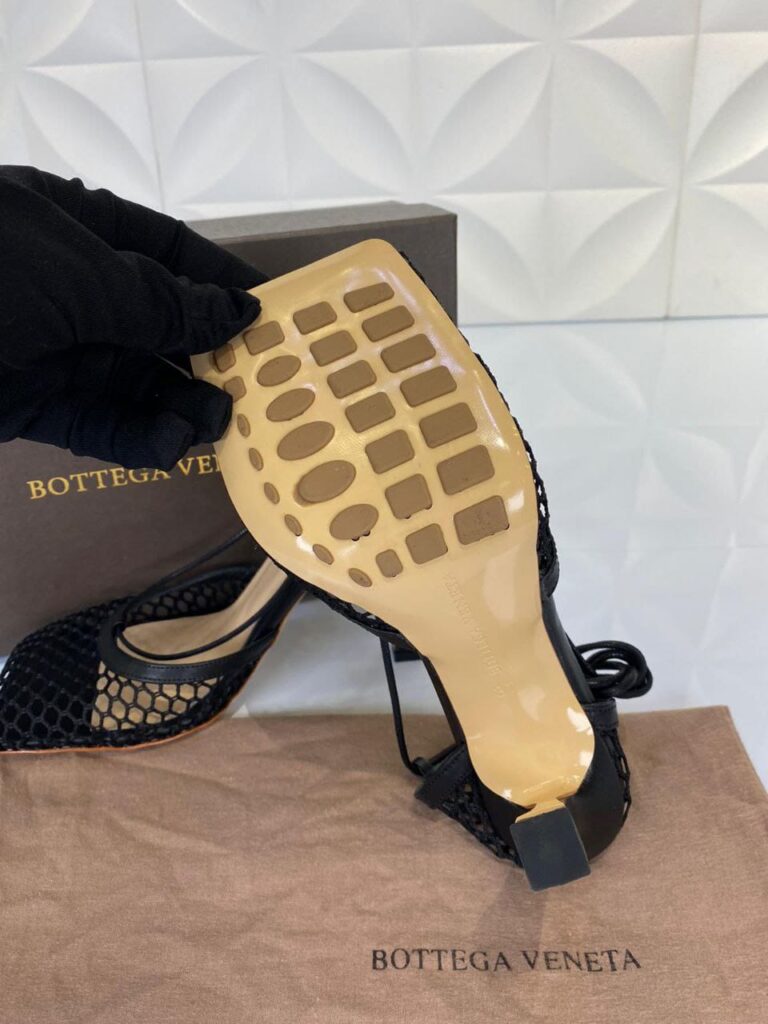 bottega veneta ayakkabi topuklu stretch pumps siyah 9cm