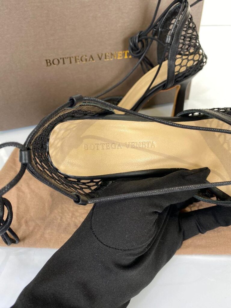 bottega veneta ayakkabi topuklu stretch pumps siyah 9cm