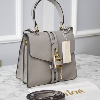 chloe canta gri medium aby day shoulder 27x30 cm