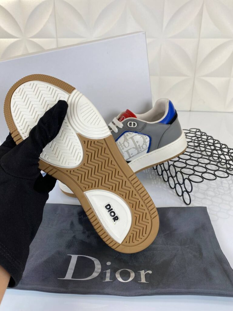 christian dior ayakkabi sneakers gri beyaz mavi ic dis deri