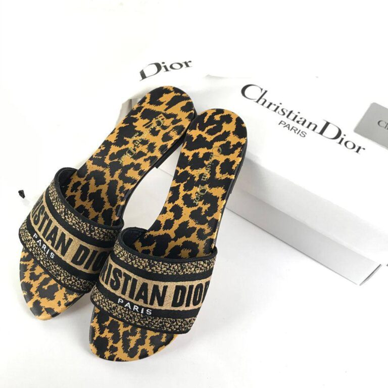 christian dior terlik dway mule leopar