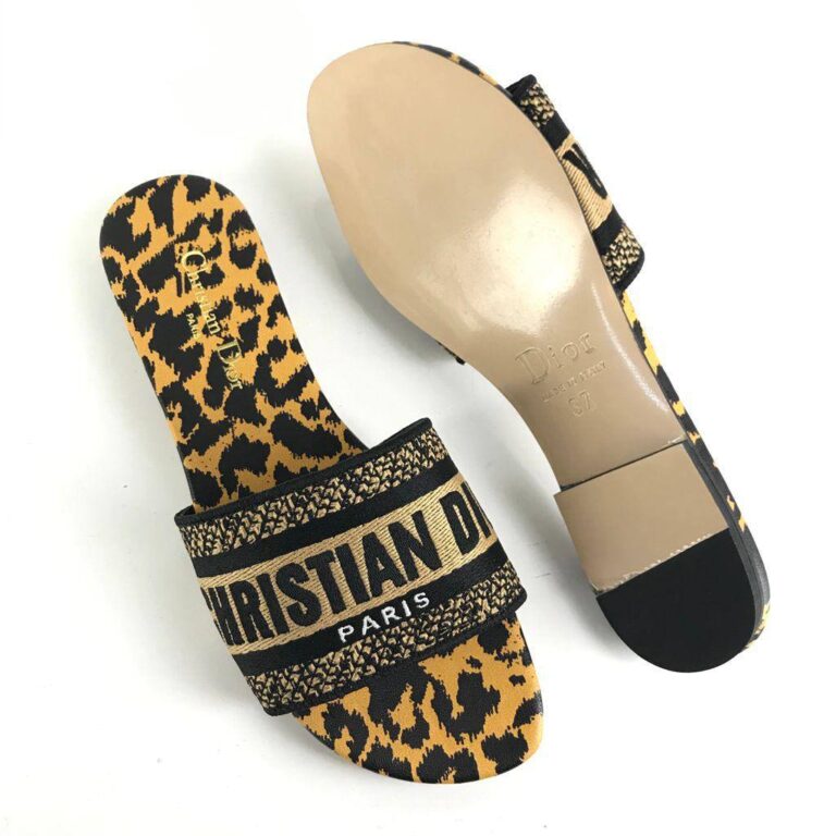 christian dior terlik dway mule leopar
