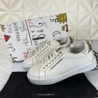 dolce gabbana ayakkabi sneakers beyaz silver nappa