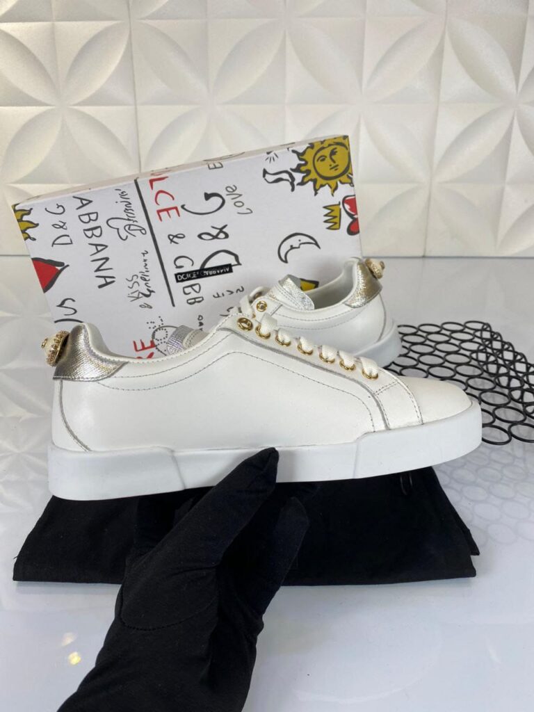 dolce gabbana ayakkabi sneakers beyaz silver nappa