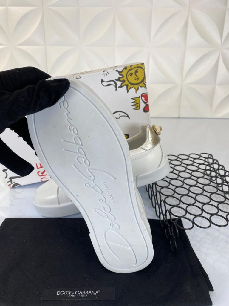 dolce gabbana ayakkabi sneakers beyaz silver nappa