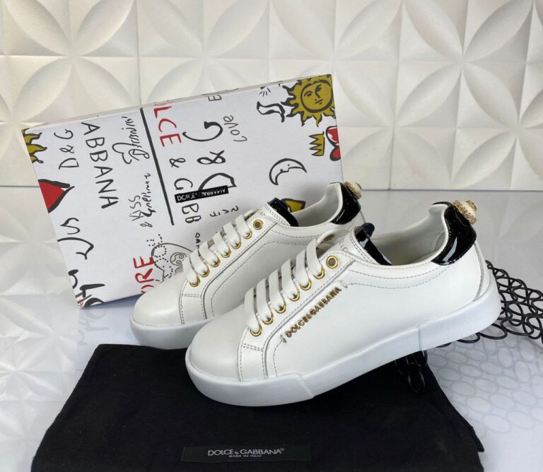 dolce gabbana ayakkabi sneakers beyaz siyah nappa