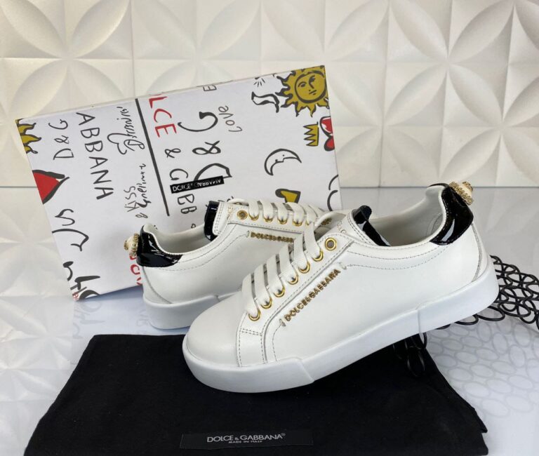 dolce gabbana ayakkabi sneakers beyaz siyah nappa