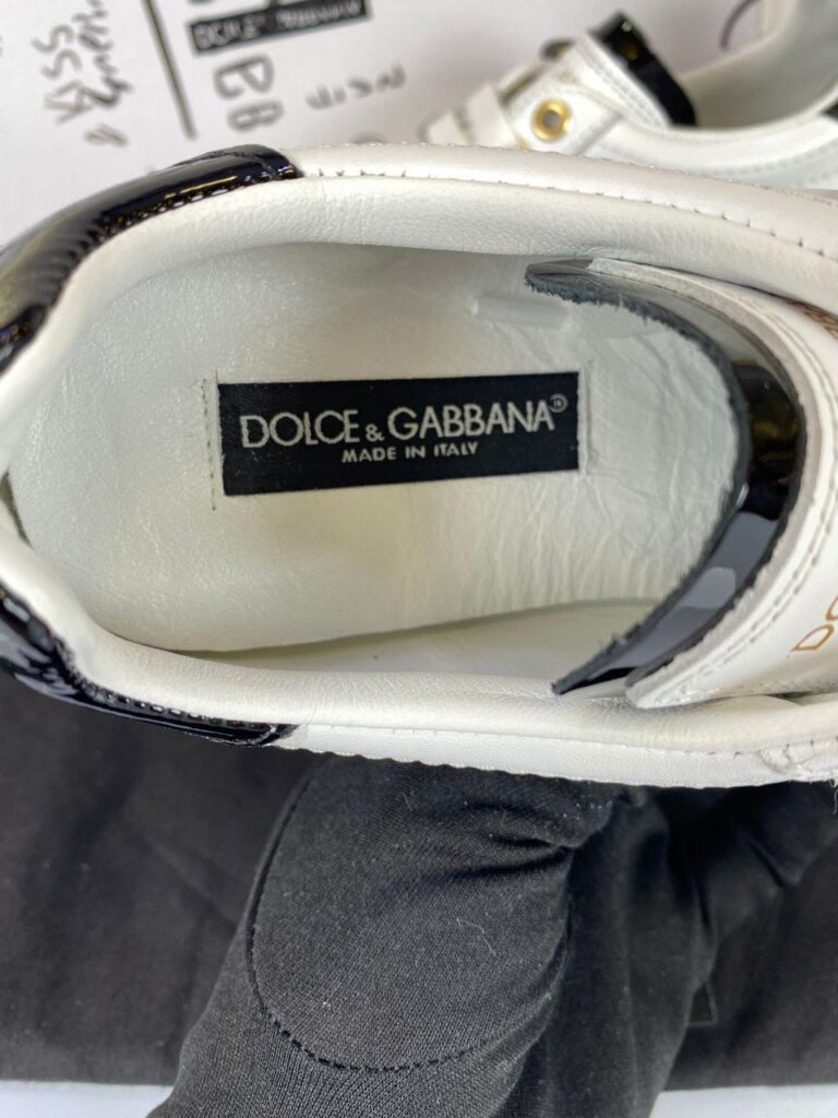 dolce gabbana ayakkabi sneakers beyaz siyah nappa