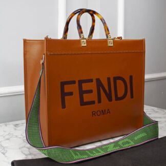 fendi canta taba sunshine large tote ithal 40.5x35x21.5 cm