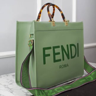 fendi canta yesil sunshine large tote ithal 40.5x35x21.5 cm