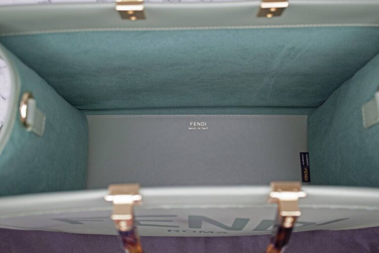 fendi canta yesil sunshine large tote ithal 40.5x35x21.5 cm