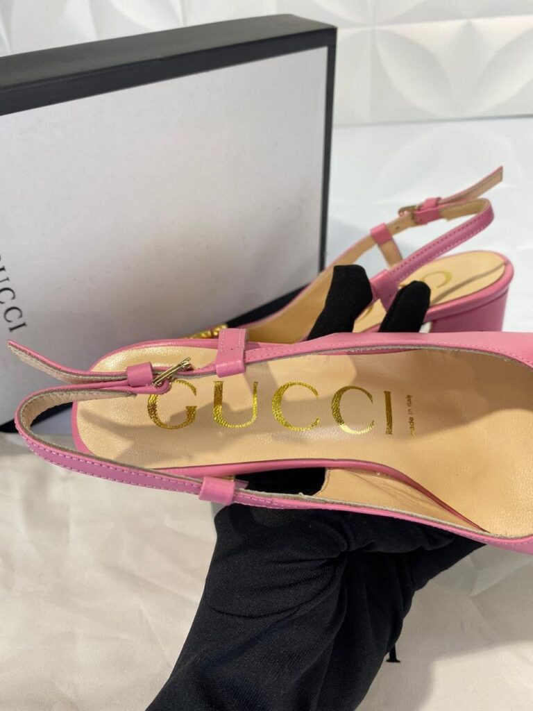 gucci ayakkabi horsebit topuklu pembe 9cm
