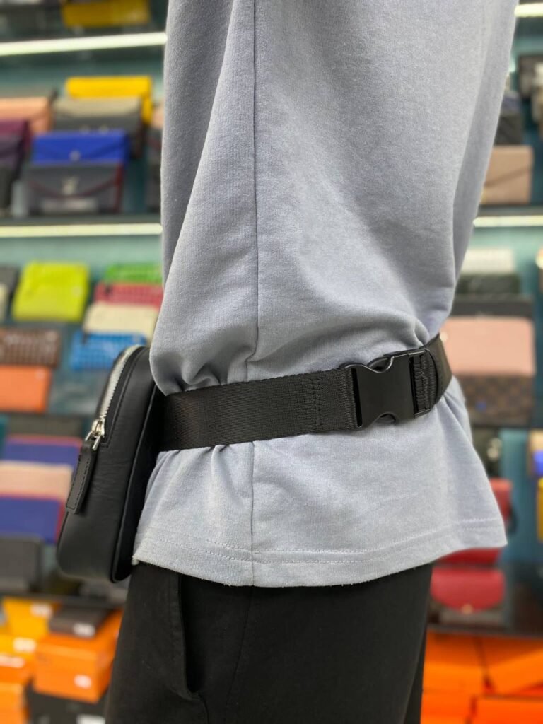 gucci canta erkek waist strap bel deri siyah ikili yanyana