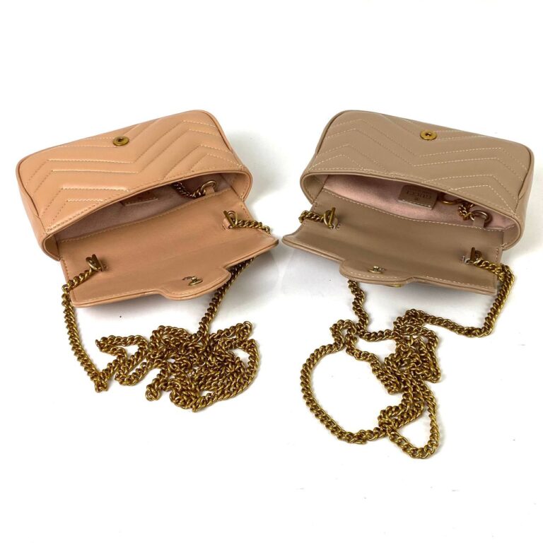 gucci canta nano marmont vizon 17x12 cm