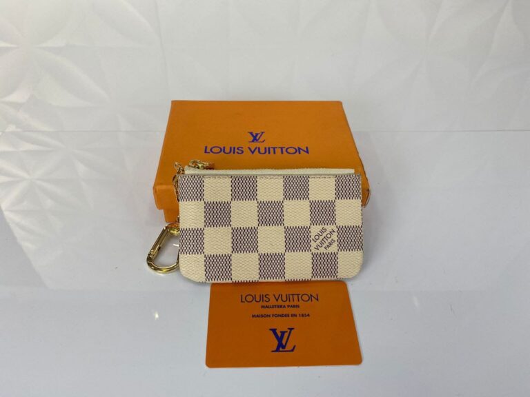louis vuitton anahtarlik keypouch beyaz damier simetrik