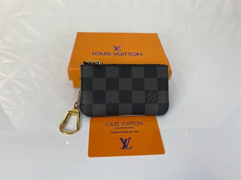 louis vuitton anahtarlik keypouch siyah damier gold simetrik