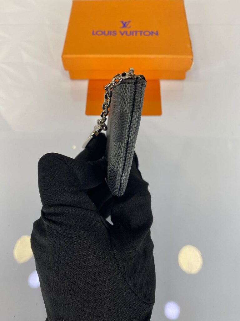 louis vuitton anahtarlik keypouch siyah damier simetrik