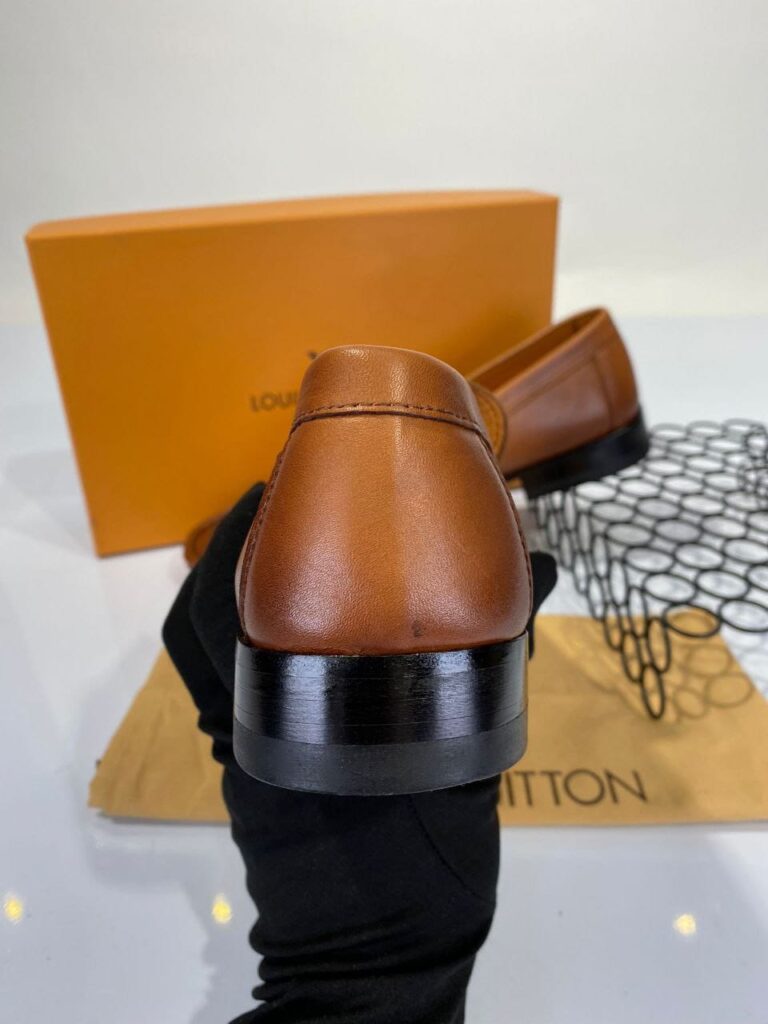 louis vuitton ayakkabi erkek loafer taba