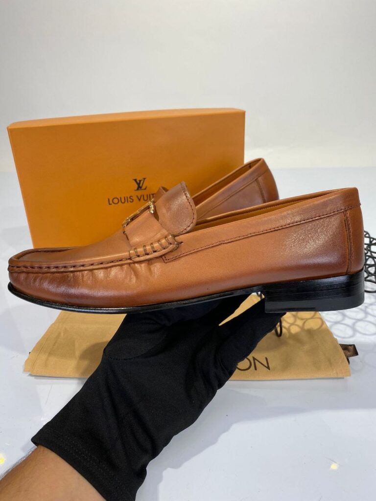 louis vuitton ayakkabi erkek loafer taba