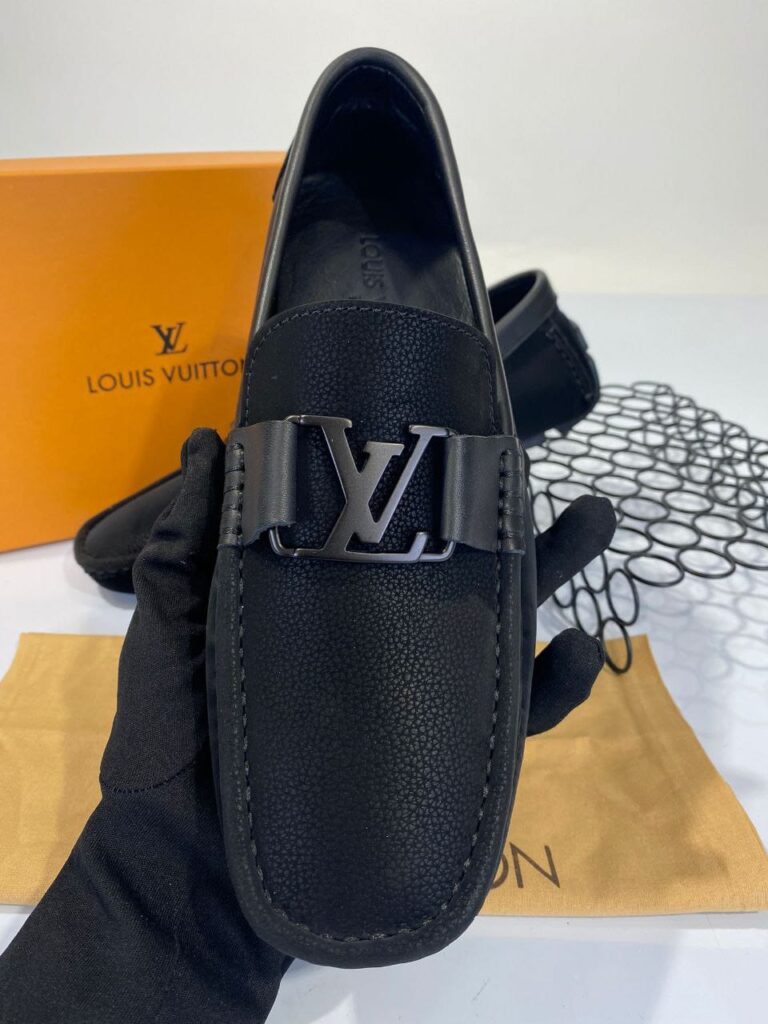 louis vuitton ayakkabi siyah suet erkek loafer
