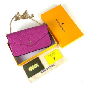 louis vuitton canta felice clutch fusya pembe 22x12 cm