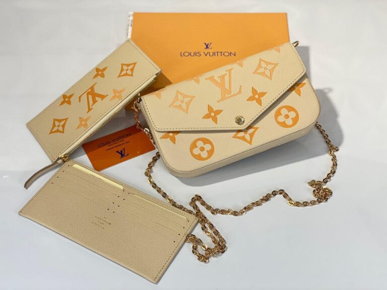 louis vuitton canta felicie bej turuncu buyuk monogram kesim ithal