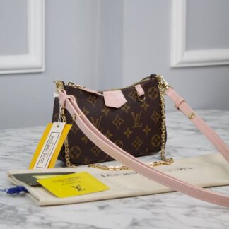 louis vuitton canta ithal monogram easy pouch on strap pembe 19x11.5x3 cm