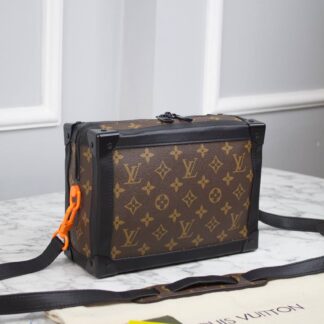 louis vuitton canta ithal soft trunk deri 25x10x17 cm