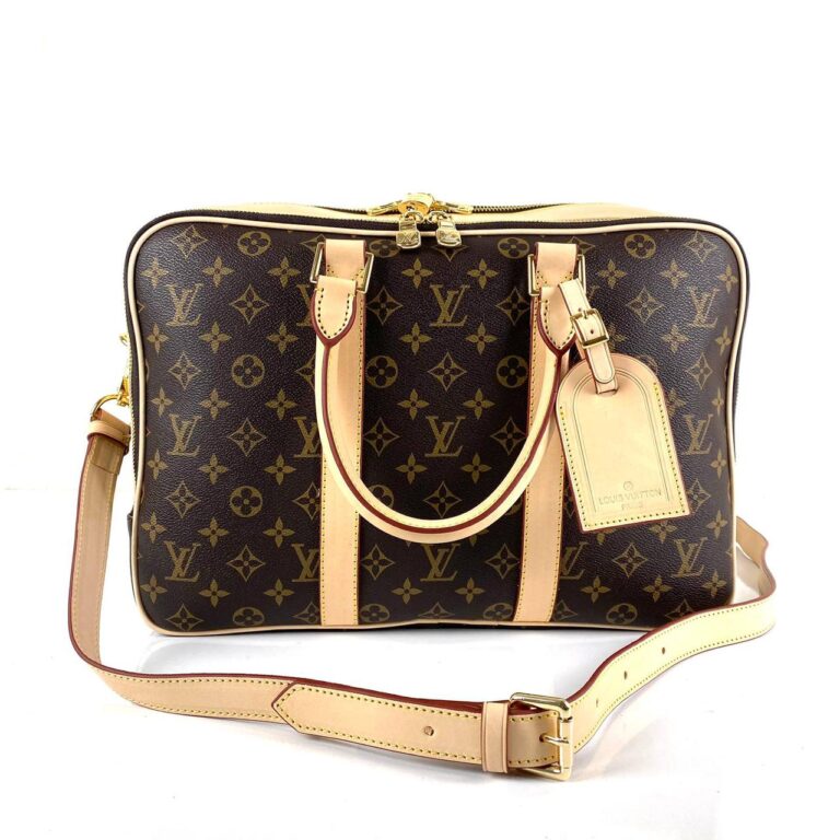 louis vuitton canta kahve monogram icare travel evrak laptop 39x29x14 cm