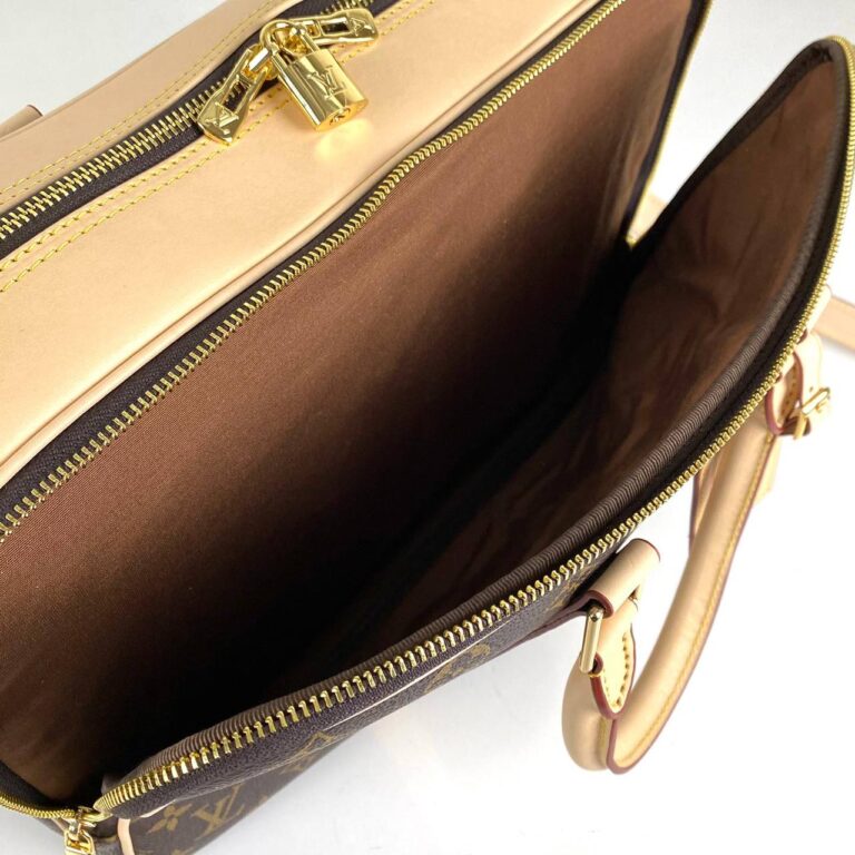 louis vuitton canta kahve monogram icare travel evrak laptop 39x29x14 cm