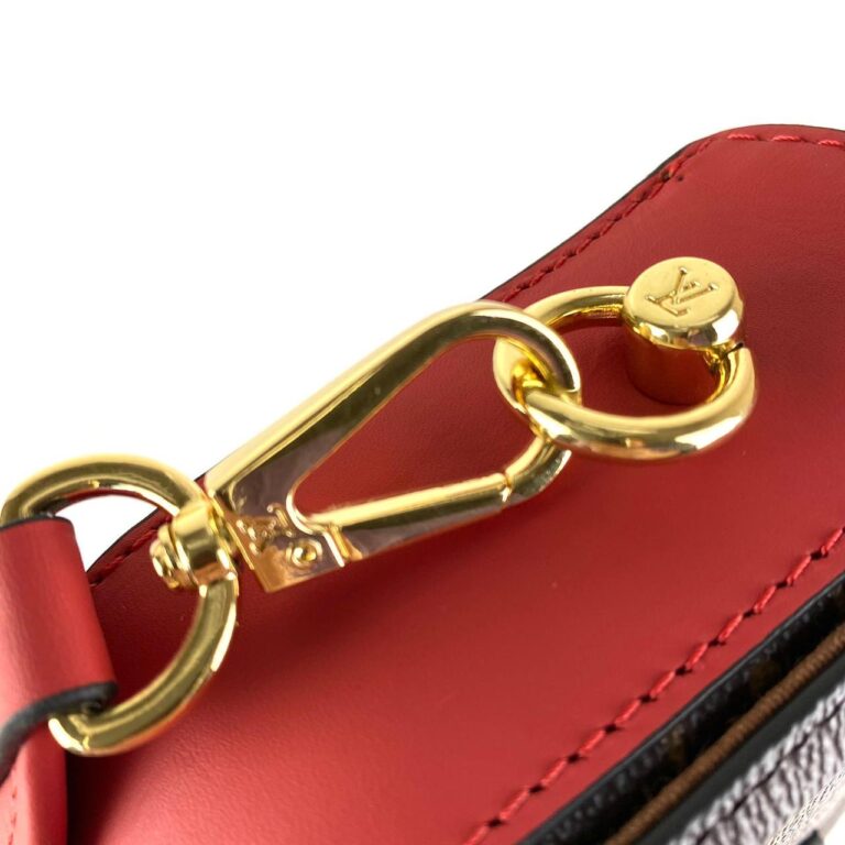 louis vuitton canta kahve monogram kirmizi officer 17x10 cm