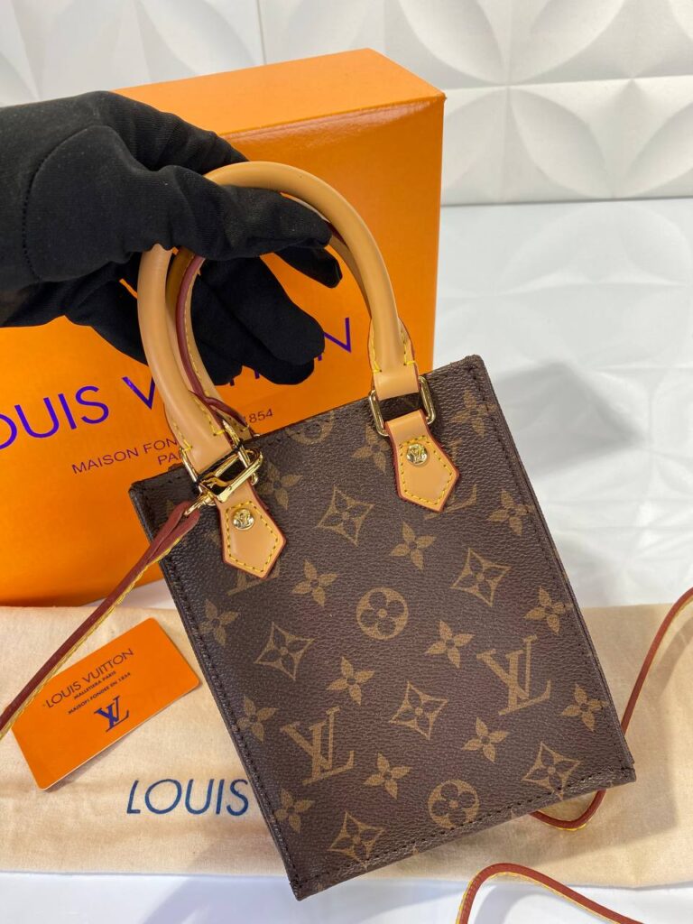 louis vuitton canta kahve monogram sac plat 13x17 cm deri buyuk desen