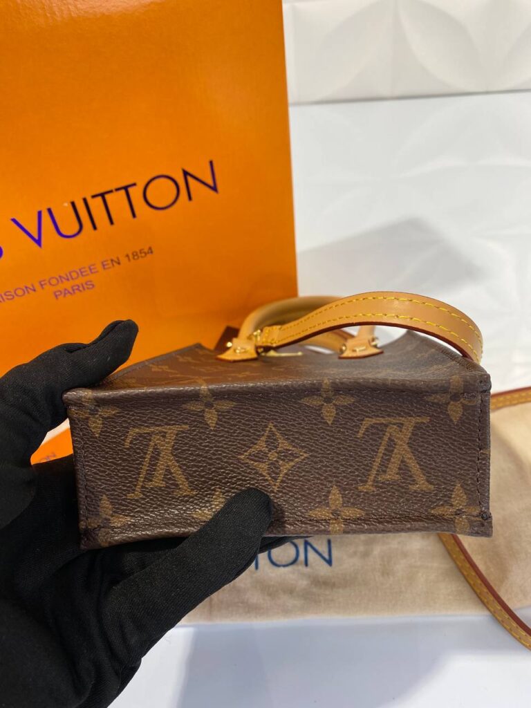 louis vuitton canta kahve monogram sac plat 13x17 cm deri buyuk desen