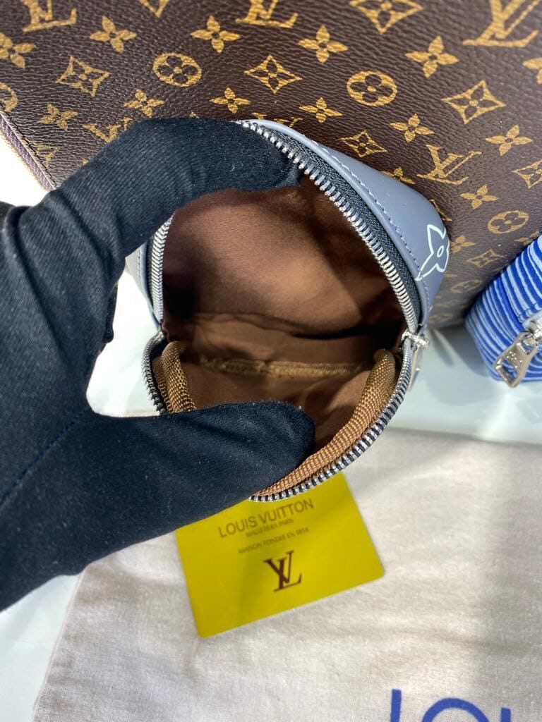 louis vuitton canta multipocket sirt kahve monogram 45x35 cm ithal vejital deri